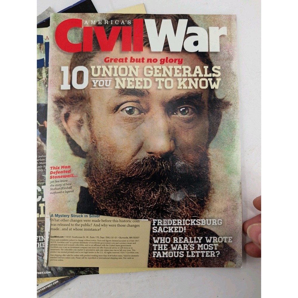 Lot of 5 AMERICAS CIVIL WAR Magazine Gettysburg Chamberlain Longstreet Bull Run - Picture 2 of 6